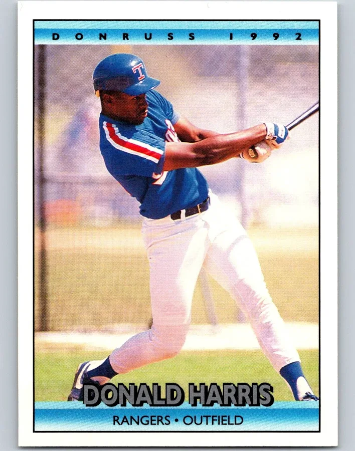 1992 Donruss Donald Harris Baseball Card #652