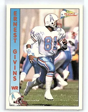 1992 Pacific Ernest Givins Football Card #117