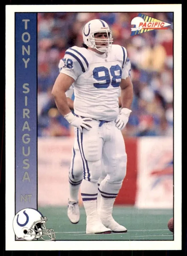 1992 Pacific Tony Siragusa Football Card #451