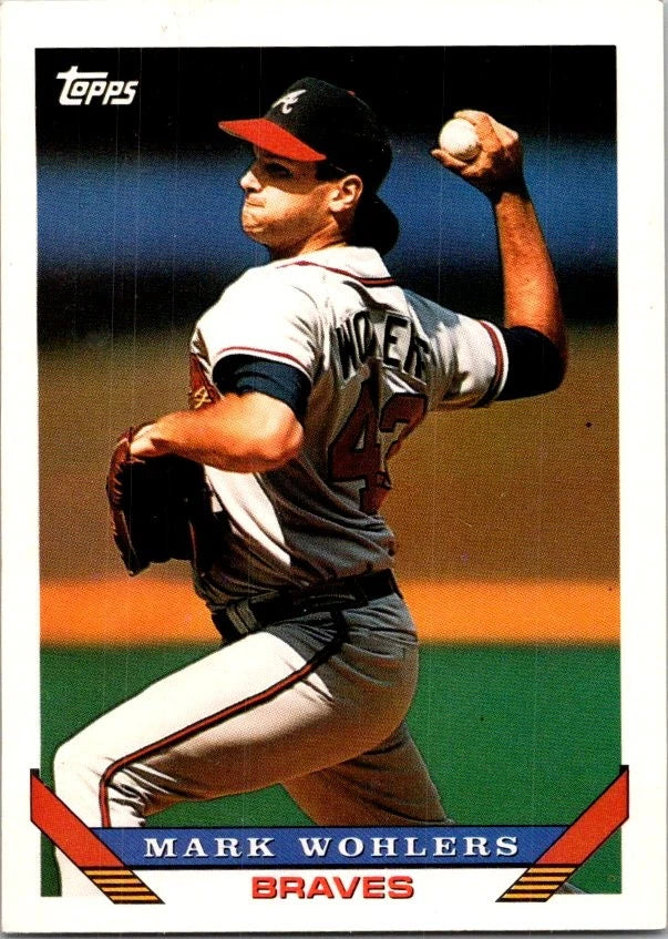 1993 Topps Mark Wohlers Baseball Card #8