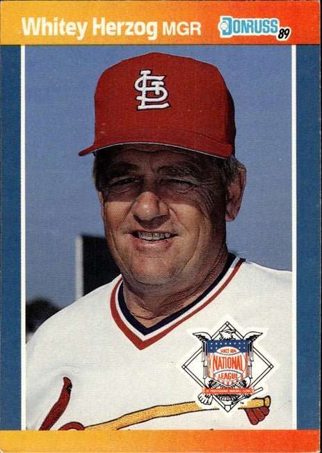 1989 Donruss Dorrell Norman (Whitey) Herzog Baseball Card #42