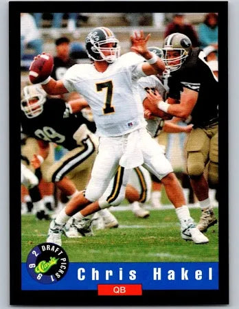 1992 Classic Draft Picks Chris Hakel Football Card #48