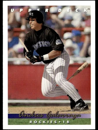 1993 Upper Deck Andres Galarraga Baseball Card #593