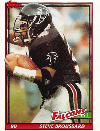 1991 Topps Steve Broussard Football Card #587