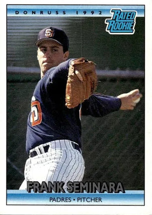 1992 Donruss Rated Rookie Frank Peter Seminara Baseball Card #10