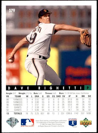 1993 Upper Deck Kevin Reimer Baseball Card #578
