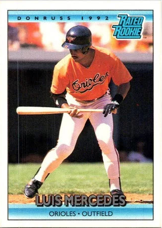 1992 Donruss Rated Rookie Luis Roberto Mercedes Baseball Card #6