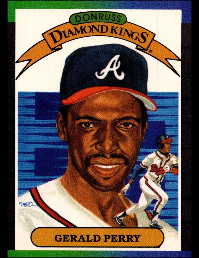 1988 Donruss Diamond Kings Gerald Perry Baseball Card #22