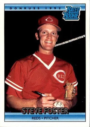1992 Donruss Rated Rookie Stephen Eugene Foster Baseball Card #420