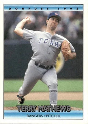 1992 Donruss Terry Allan Mathews Baseball Card #694