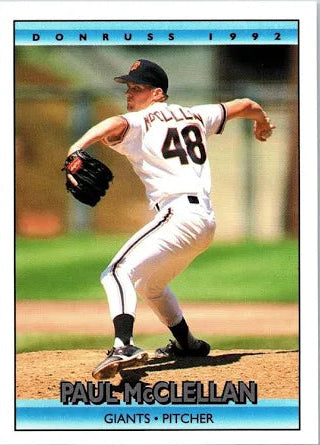 1992 Donruss Paul William McClellan Baseball Card #700
