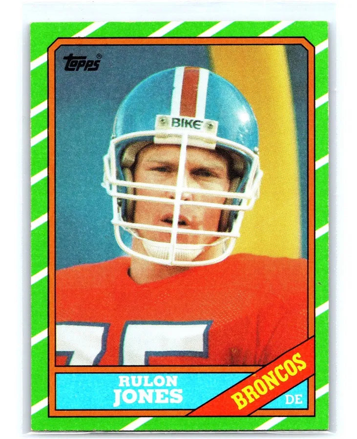1986 Topps Rulon Jones Football Card #118