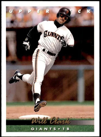 1993 Upper Deck Will Clark Baseball Card #576