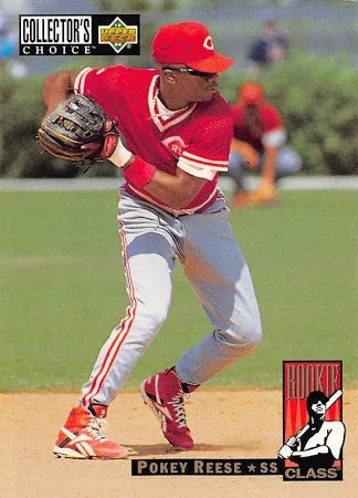 1993 Upper Deck Collectors Choice Rookie Class Pokey Reese Baseball Card #666