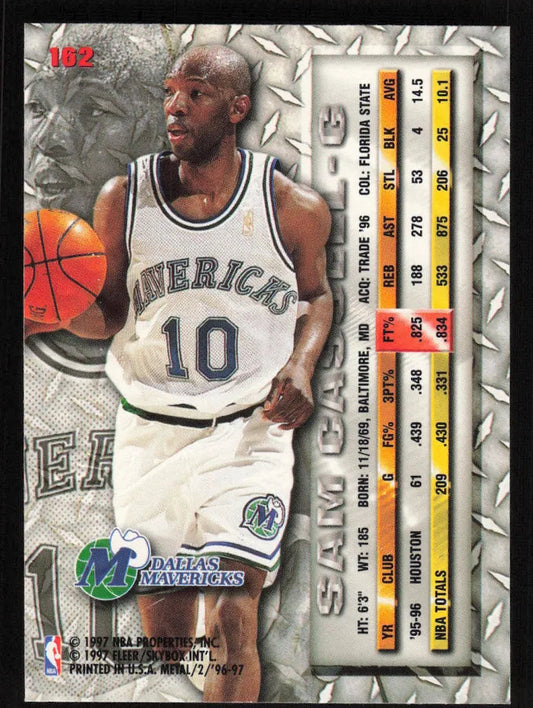 1997 Fleer Metal Sam Cassell Basketball Card #162