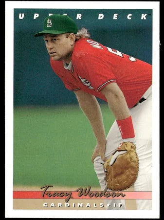 1993 Upper Deck Tracy Woodson Baseball Card #728