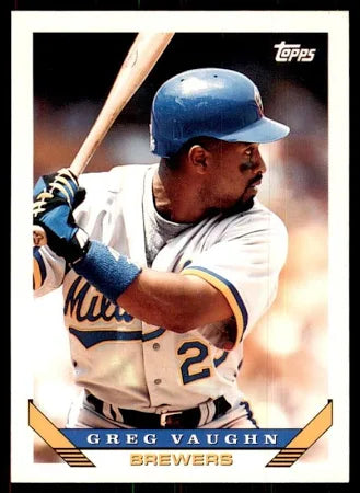 1993 Topps Greg Vaughn Baseball Card #153