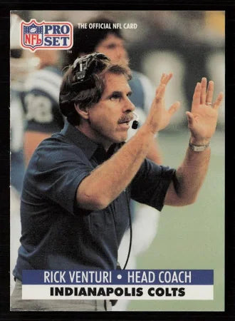 1991 NFL Pro Set Rick Venturi Football Card #827