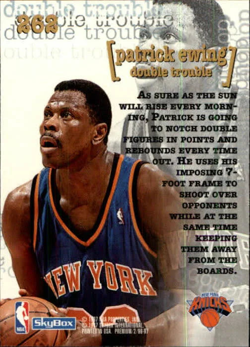 1997 Skybox Patrick Ewing Basketball Card #262