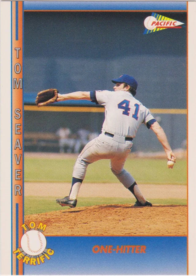 1992 Pacific Tom Terrific Tom Seaver One-Hitter Baseball Card #33