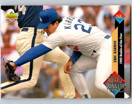 1993 Upper Deck Award Winners 1992 Rookie-of-the-Year Eric Karros Baseball Card #490