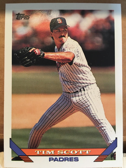 1993 Topps Tim Scott Baseball Card #166