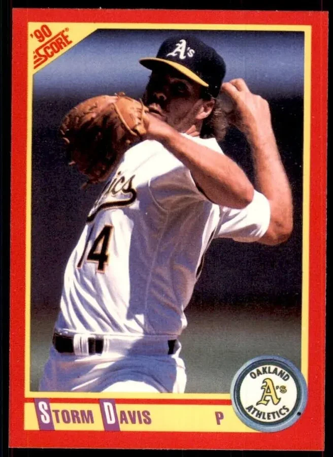 1990 Score Storm Davis Baseball Card #266