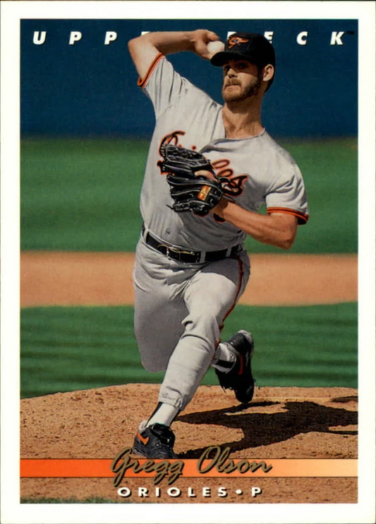 1993 Upper Deck Gregg Olson Baseball Card #674