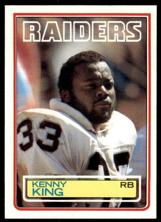 1983 Topps Kenny King Football Card #303