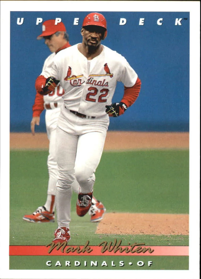 1993 Upper Deck Mark Whiten Baseball Card #654