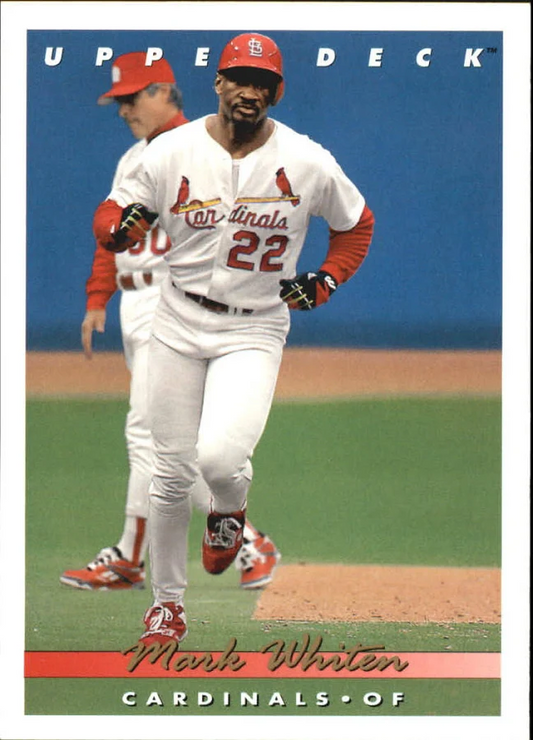1993 Upper Deck Mark Whiten Baseball Card #654
