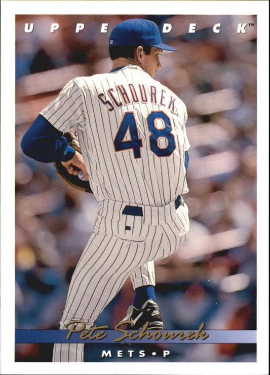 1993 Upper Deck Pete Schourek Baseball Card #658