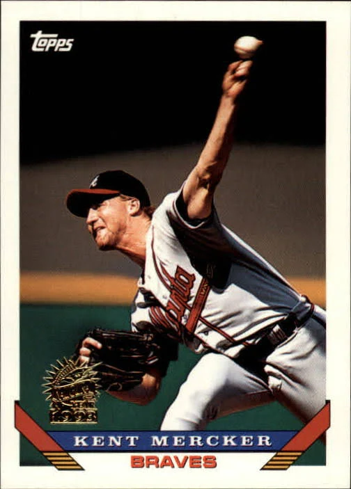 1993 Topps Kent Mercker Baseball Card #144