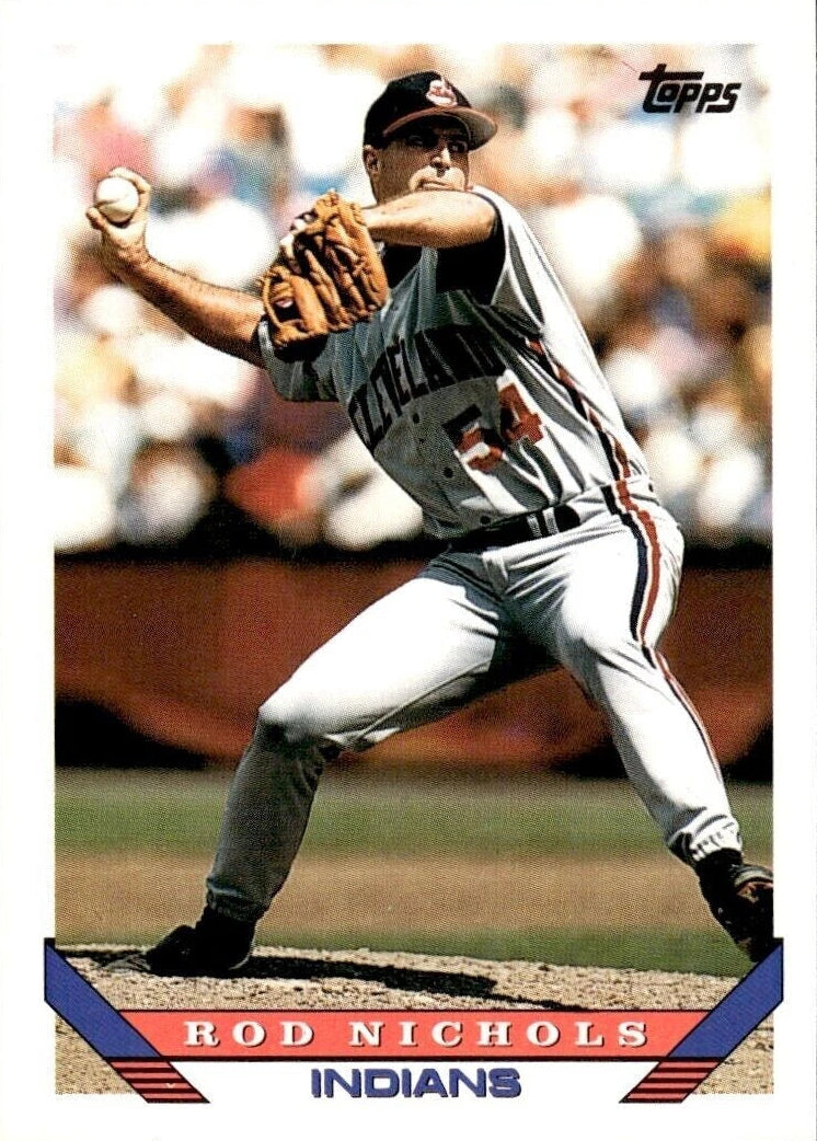 1993 Topps Rod Nichols Baseball Card #372