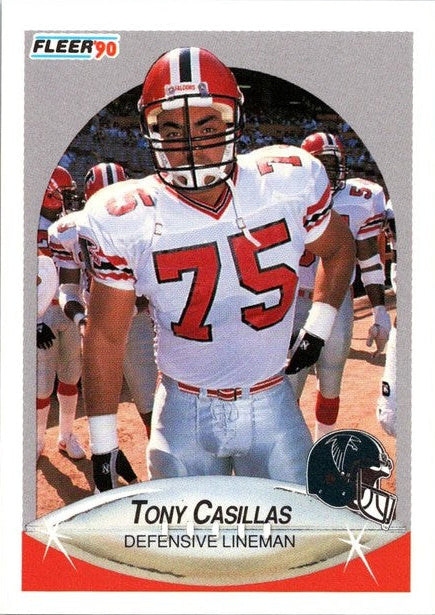 1990 Fleer Tony Casillas Football Card #372