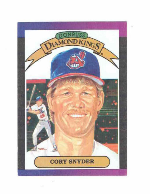 1988 Donruss Diamond Kings Cory Snyder Baseball Card #8