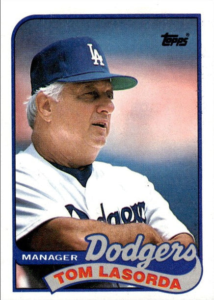 1989 Topps Tom Lasorda Baseball Card #254