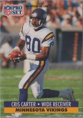 1991 NFL Pro Set Cris Carter Football Card #834