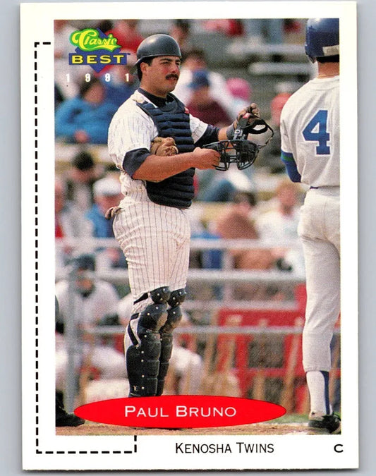 1991 Classic Paul Bruno Baseball Card #343