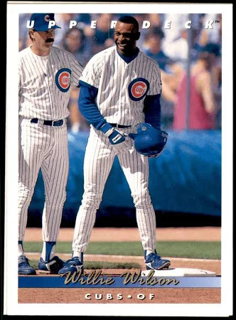 1993 Upper Deck Willie Wilson Baseball Card #625