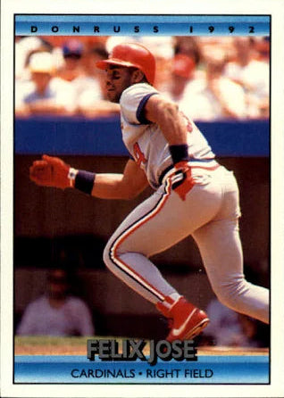1992 Donruss Domingo Felix Jose Baseball Card #233