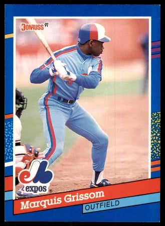 1991 Donruss Marquis Deon Grissom Baseball Card #307