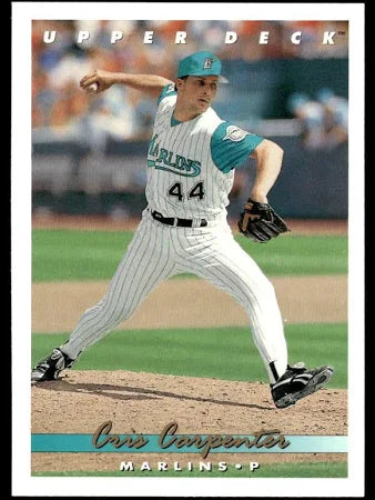 1993 Upper Deck Cris Carpenter Baseball Card #726