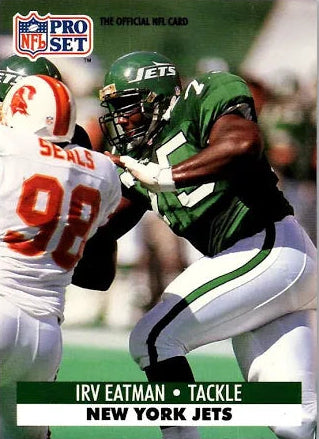1991 NFL Pro Set Irv Eatman Football Card #840