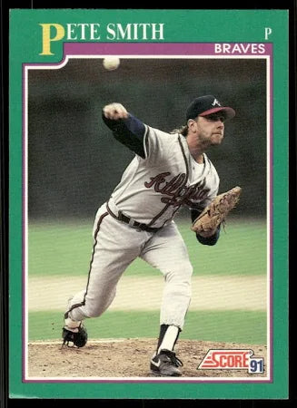 1991 Score Pete Smith Baseball Card #205
