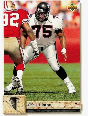 1992 Upper Deck Chris Hinton Football Card #216