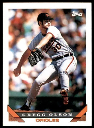 1993 Topps Gregg Olson Baseball Card #246