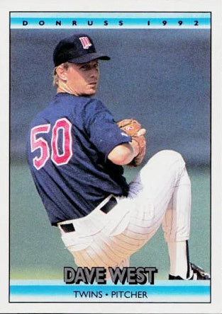 1992 Donruss David Lee West Baseball Card #638