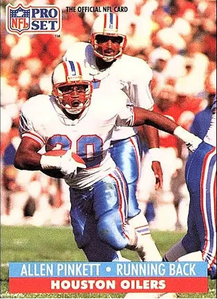 1991 NFL Pro Set Allen Pinkett Football Card #826