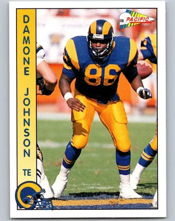 1992 Pacific Damone Johnson Football Card #476